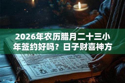 2026年农历腊月二十三小年签约好吗？日子财喜神方位？