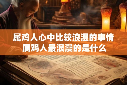 属鸡人心中比较浪漫的事情 属鸡人最浪漫的是什么