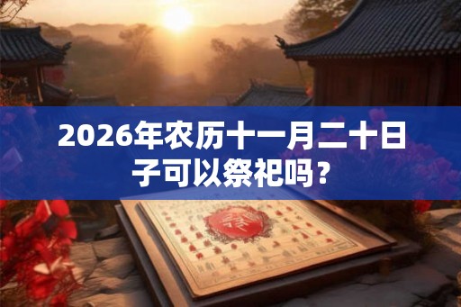 2026年农历十一月二十日子可以祭祀吗？