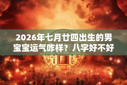 2026年七月廿四出生的男宝宝运气咋样？八字好不好
