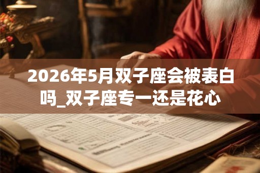 2026年5月双子座会被表白吗_双子座专一还是花心