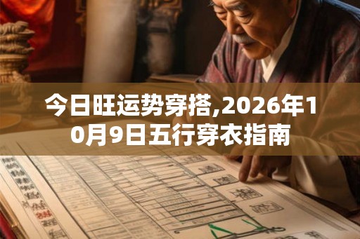 今日旺运势穿搭,2026年10月9日五行穿衣指南