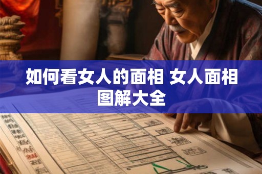 如何看女人的面相 女人面相图解大全