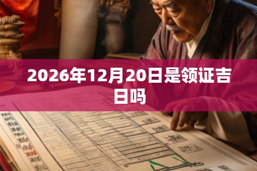 2026年12月20日是领证吉日吗