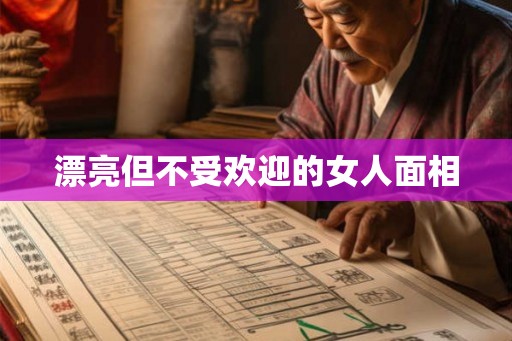 漂亮但不受欢迎的女人面相