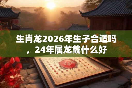 生肖龙2026年生子合适吗，24年属龙戴什么好