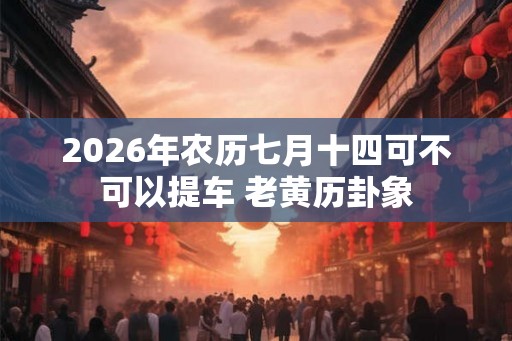 2026年农历七月十四可不可以提车 老黄历卦象 2026年农历七月十四可不可以提车 老黄历卦象