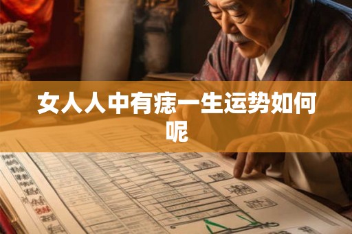 女人人中有痣一生运势如何呢