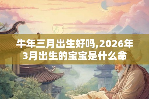 牛年三月出生好吗,2026年3月出生的宝宝是什么命
