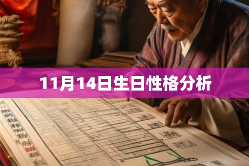 11月14日生日性格分析