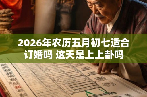 2026年农历五月初七适合订婚吗 这天是上上卦吗 2026年农历五月初七适合订婚吗 这天是上上卦吗