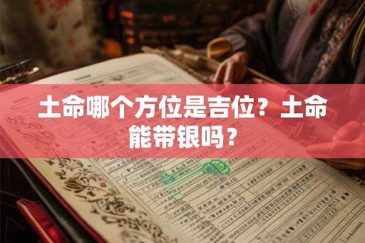 土命哪个方位是吉位？土命能带银吗？