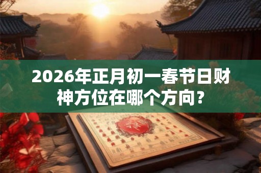 2026年正月初一春节日财神方位在哪个方向? 2026年正月初一春节日财神方位在哪个方向?