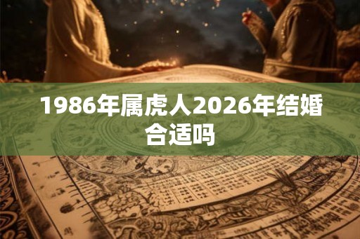 1986年属虎人2026年结婚合适吗