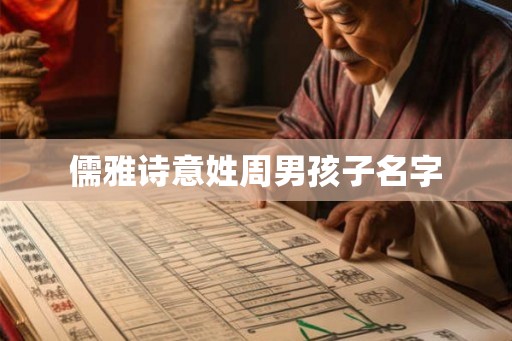 儒雅诗意姓周男孩子名字