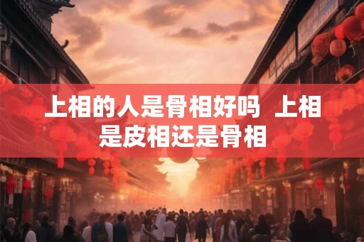 上相的人是骨相好吗  上相是皮相还是骨相