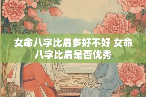 女命八字比肩多好不好 女命八字比肩是否优秀