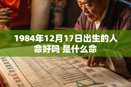 1984年12月17日出生的人命好吗 是什么命