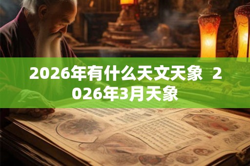 2026年有什么天文天象  2026年3月天象
