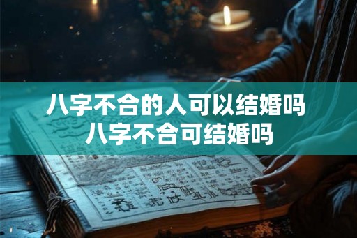 八字不合的人可以结婚吗 八字不合可结婚吗