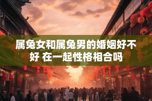 属兔女和属兔男的婚姻好不好 在一起性格相合吗