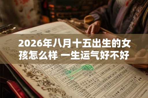 2026年八月十五出生的女孩怎么样 一生运气好不好
