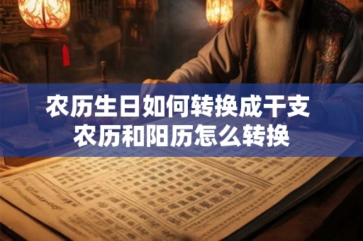 农历生日如何转换成干支 农历和阳历怎么转换 农历生日如何转换成干支 农历和阳历怎么转换