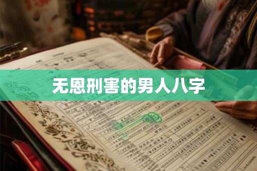 无恩刑害的男人八字