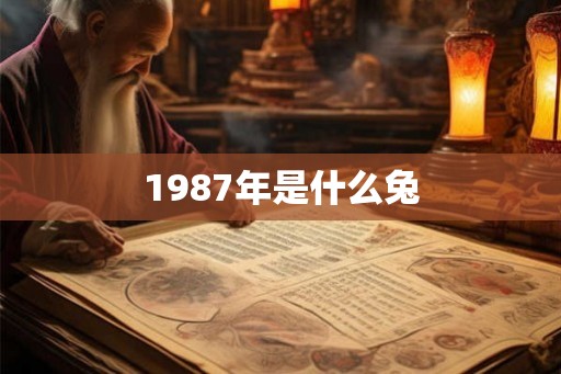 1987年是什么兔 1987年是什么兔