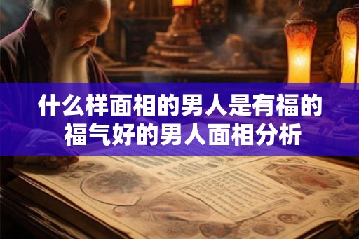什么样面相的男人是有福的 福气好的男人面相分析