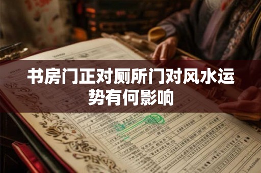 书房门正对厕所门对风水运势有何影响