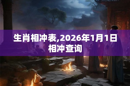 生肖相冲表,2026年1月1日相冲查询