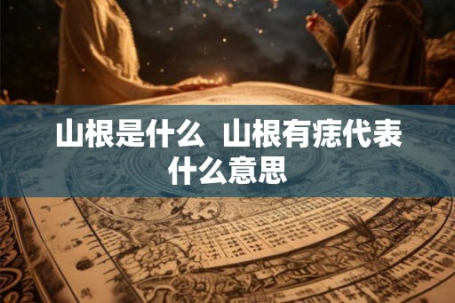 山根是什么  山根有痣代表什么意思