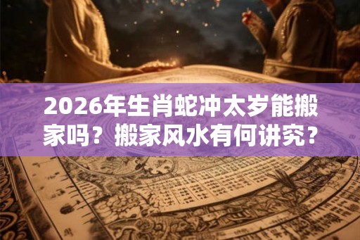 2026年生肖蛇冲太岁能搬家吗?搬家风水有何讲究? 2026年生肖蛇冲太岁能搬家吗?搬家风水有何讲究?