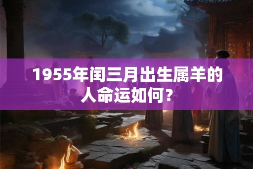 1955年闰三月出生属羊的人命运如何? 1955年闰三月出生属羊的人命运如何?