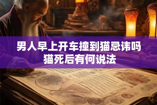 男人早上开车撞到猫忌讳吗 猫死后有何说法