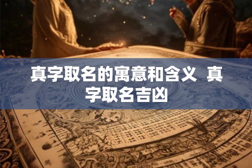 真字取名的寓意和含义 真字取名吉凶 真字取名的寓意和含义 真字取名吉凶