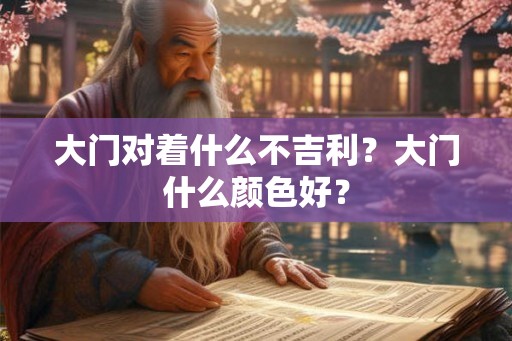大门对着什么不吉利？大门什么颜色好？
