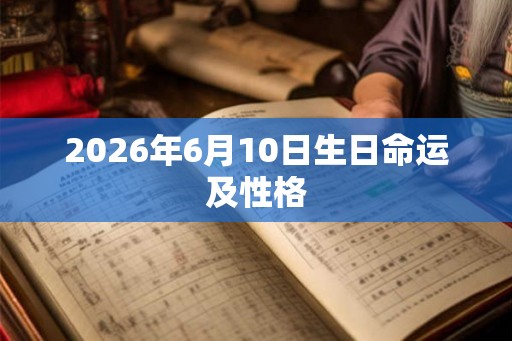 2026年6月10日生日命运及性格