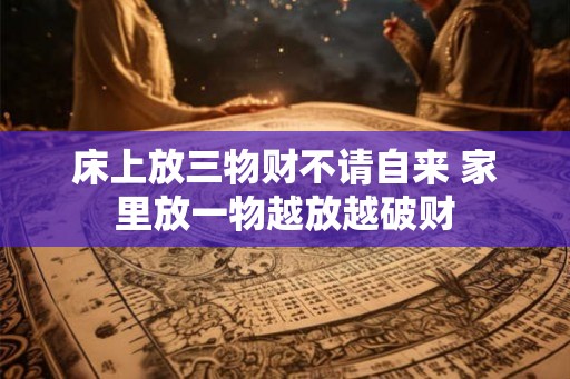 床上放三物财不请自来 家里放一物越放越破财