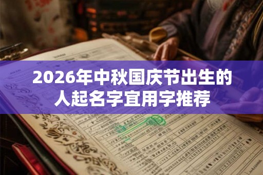 2026年中秋国庆节出生的人起名字宜用字推荐