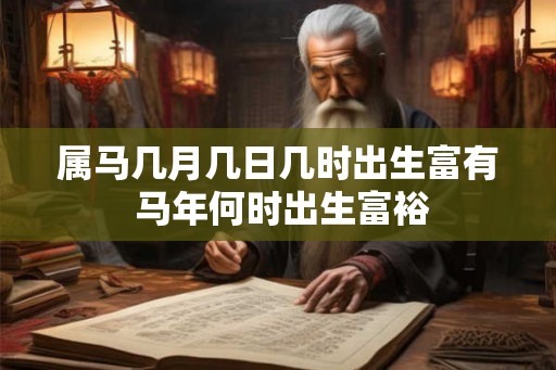 属马几月几日几时出生富有 马年何时出生富裕