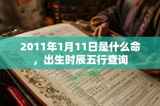 2011年1月11日是什么命，出生时辰五行查询
