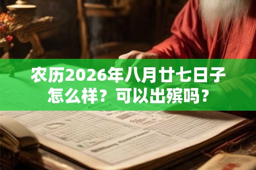 农历2026年八月廿七日子怎么样？可以出殡吗？