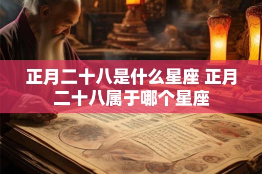 正月二十八是什么星座 正月二十八属于哪个星座