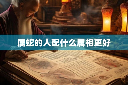 属蛇的人配什么属相更好