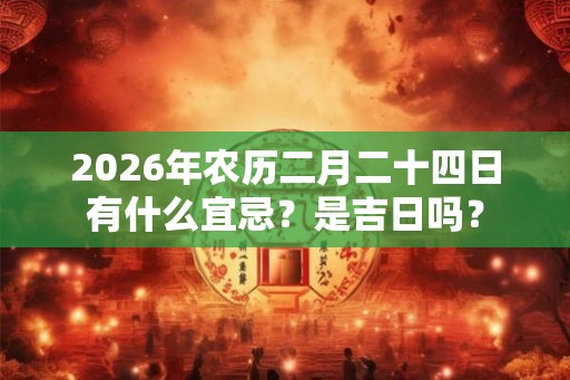 2026年农历二月二十四日有什么宜忌？是吉日吗？