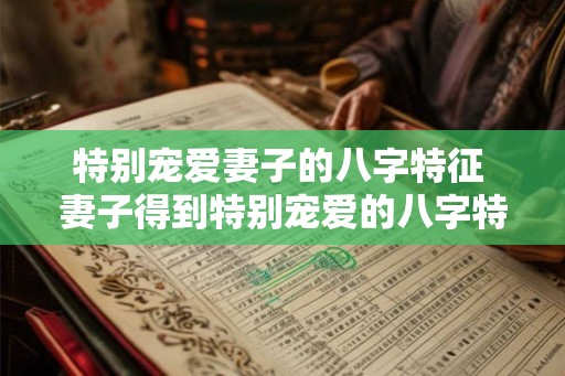 特别宠爱妻子的八字特征 妻子得到特别宠爱的八字特征 特别宠爱妻子的八字特征 妻子得到特别宠爱的八字特征