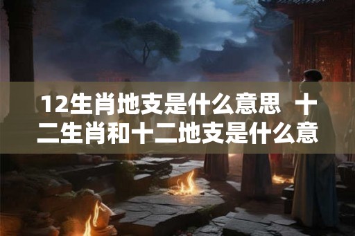 12生肖地支是什么意思  十二生肖和十二地支是什么意思