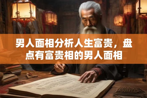 男人面相分析人生富贵，盘点有富贵相的男人面相